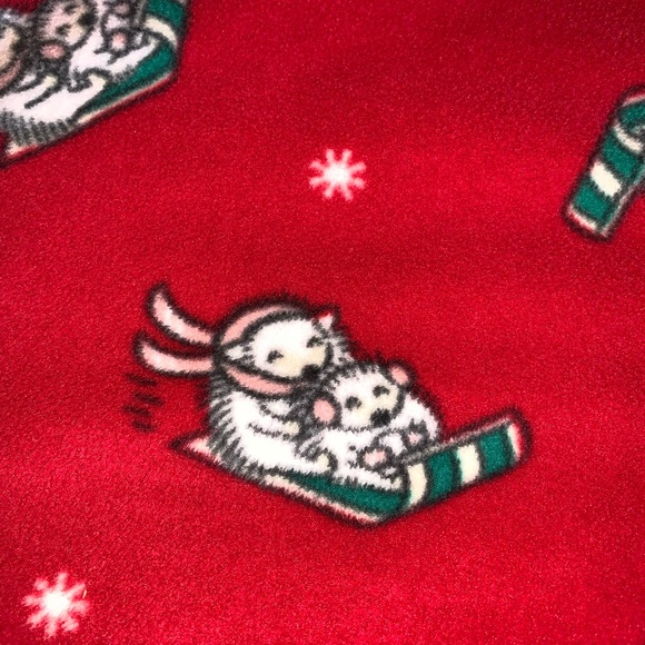 Lands’ End fleece zip one piece Jammie’s/ jogger style. Holiday/Christmas Sz 14 - Picture 6 of 7